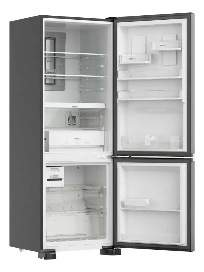 Nevera con freezer inverter Whirlpool Bottom Mount WRE59CETWW color negro con capacidad de 484L foto 2